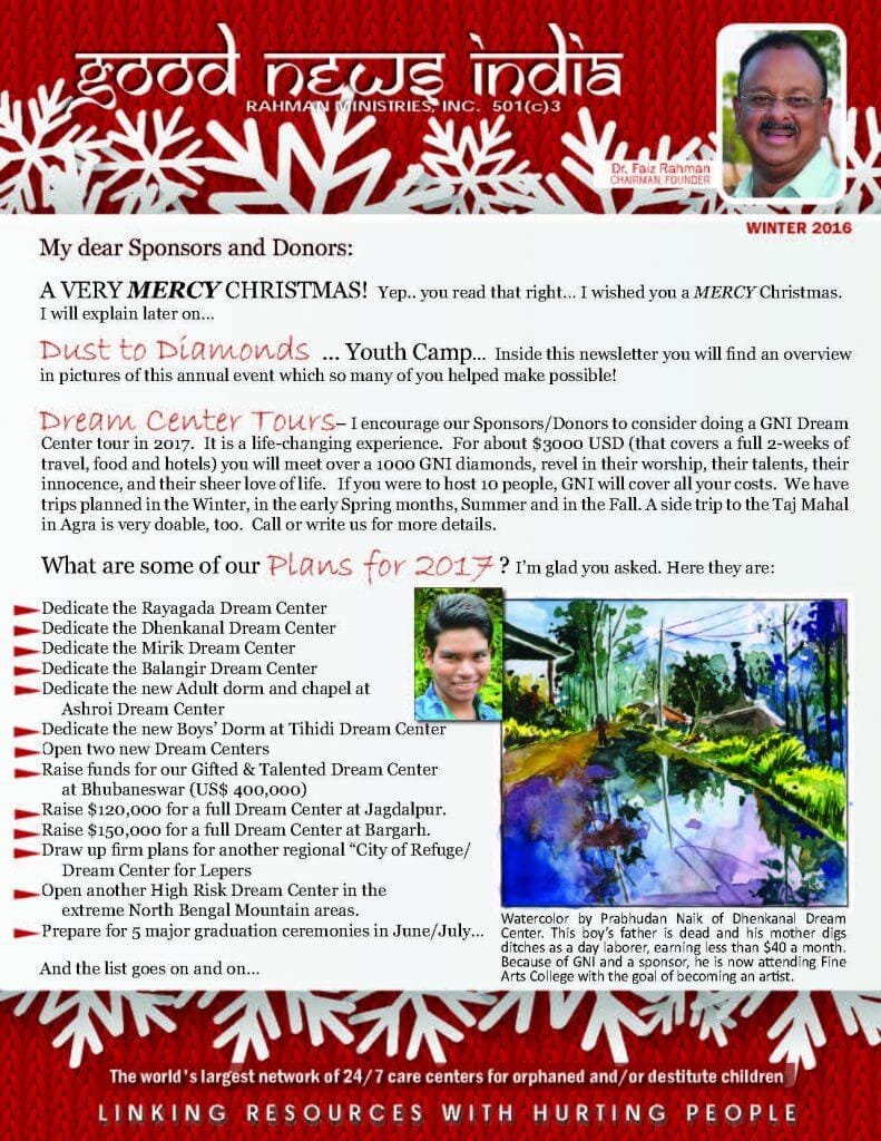 2016 Winter Newsletter